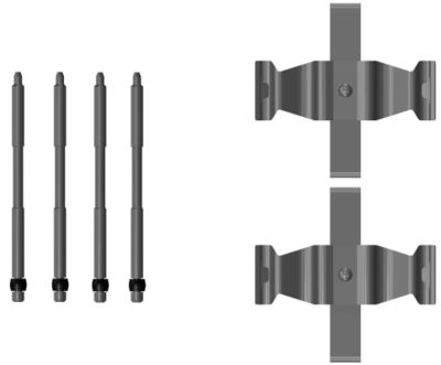 Accessory Kit, disc brake pad TEXTAR 82555100