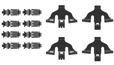 Accessory Kit, disc brake pad TEXTAR 82555900