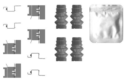 Accessory Kit, disc brake pad TEXTAR 82556500