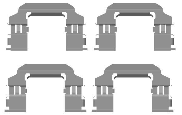 TEXTAR 82557400 Accessory Kit, disc brake pad