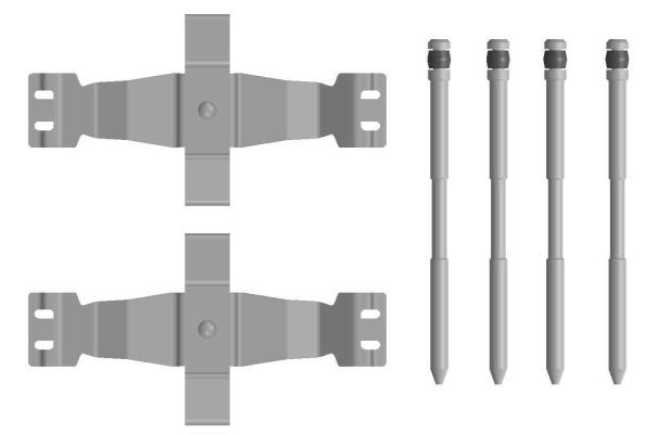 TEXTAR 82557500 Accessory Kit, disc brake pad