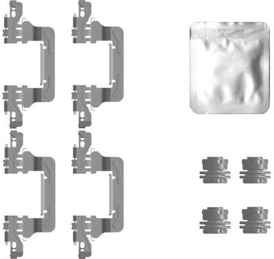 Accessory Kit, disc brake pad TEXTAR 82558000