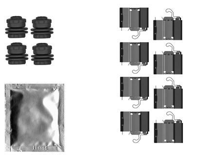 TEXTAR 82558300 Accessory Kit, disc brake pad