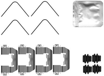 Accessory Kit, disc brake pad TEXTAR 82561500
