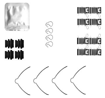 Accessory Kit, disc brake pad TEXTAR 82564500
