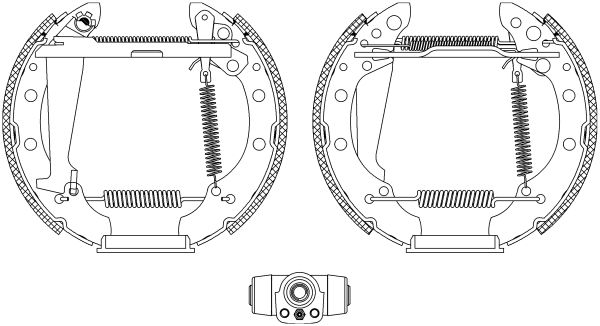 TEXTAR 84044700 Brake Shoe Set