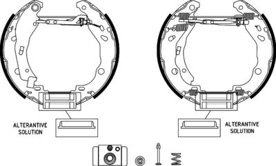 Brake Shoe Set TEXTAR 84077201
