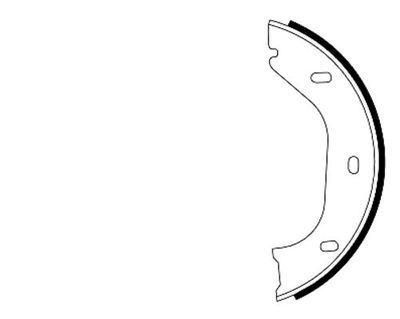 Brake Shoe Set, parking brake TEXTAR 91020200