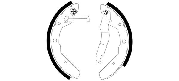 TEXTAR 91027600 Brake Shoe Set
