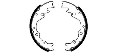 Brake Shoe Set TEXTAR 91040100