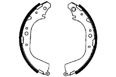 Brake Shoe Set TEXTAR 91041500