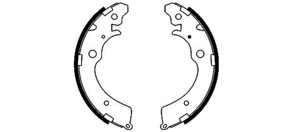 TEXTAR 91042300 Brake Shoe Set