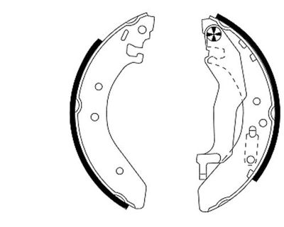 Brake Shoe Set TEXTAR 91043900