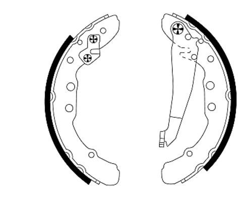TEXTAR 91044400 Brake Shoe Set