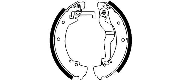 TEXTAR 91044600 Brake Shoe Set