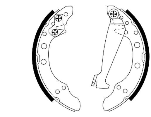 TEXTAR 91044700 Brake Shoe Set
