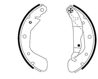 Brake Shoe Set TEXTAR 91044800