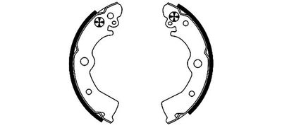 Brake Shoe Set TEXTAR 91045300