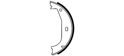 Brake Shoe Set, parking brake TEXTAR 91045500