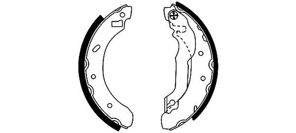 TEXTAR 91046100 Brake Shoe Set