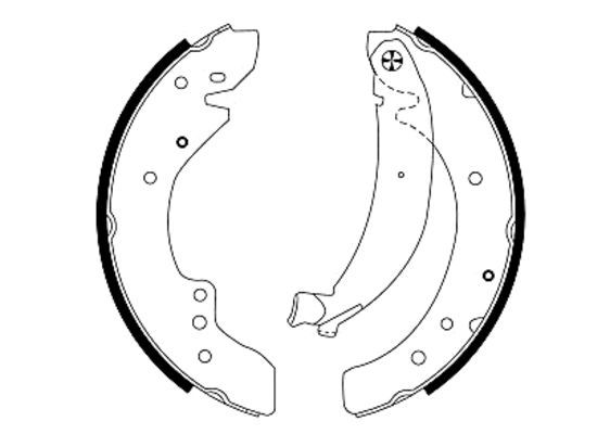 TEXTAR 91047900 Brake Shoe Set