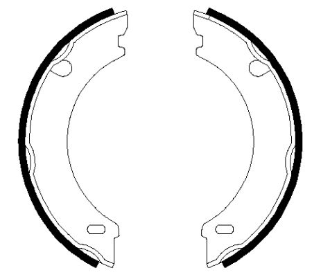 TEXTAR 91048301 Brake Shoe Set, parking brake