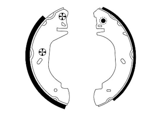 TEXTAR 91048500 Brake Shoe Set