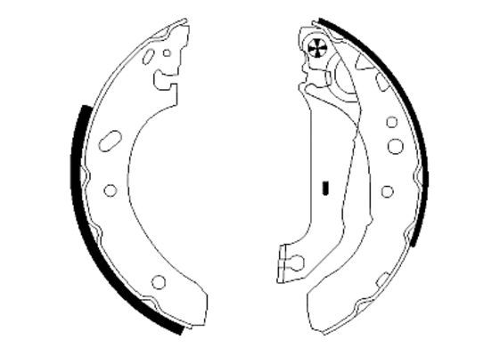 TEXTAR 91048900 Brake Shoe Set