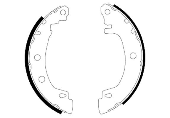 TEXTAR 91049500 Brake Shoe Set
