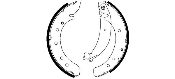 TEXTAR 91049600 Brake Shoe Set
