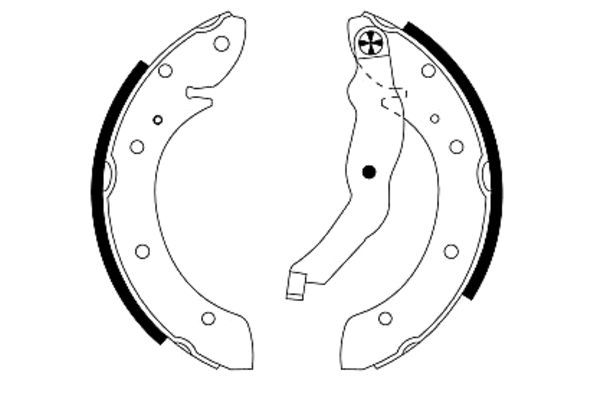 TEXTAR 91050000 Brake Shoe Set