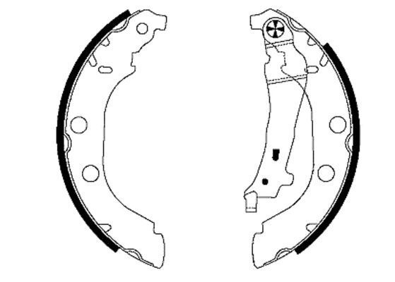 TEXTAR 91052600 Brake Shoe Set