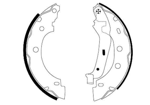 TEXTAR 91052800 Brake Shoe Set