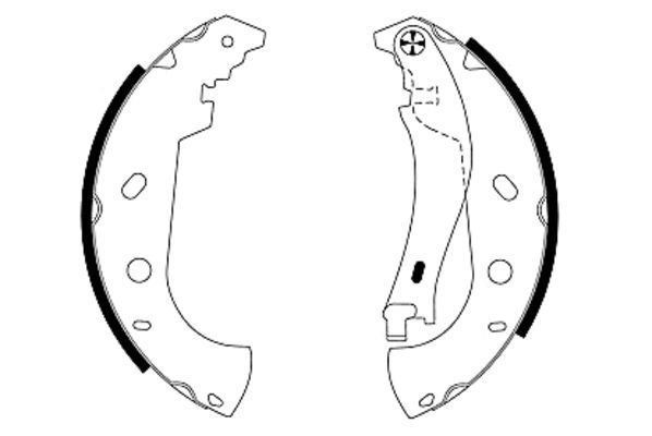 TEXTAR 91053100 Brake Shoe Set