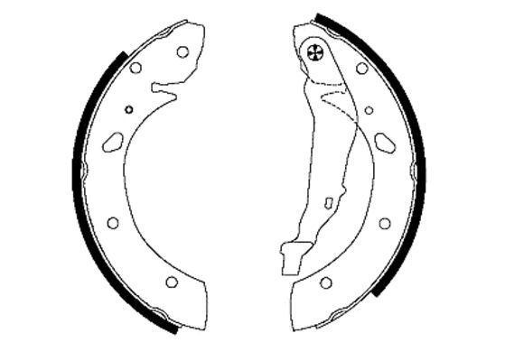 TEXTAR 91053400 Brake Shoe Set