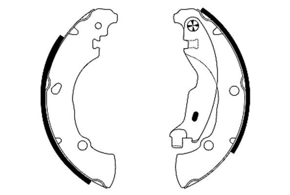 TEXTAR 91053600 Brake Shoe Set
