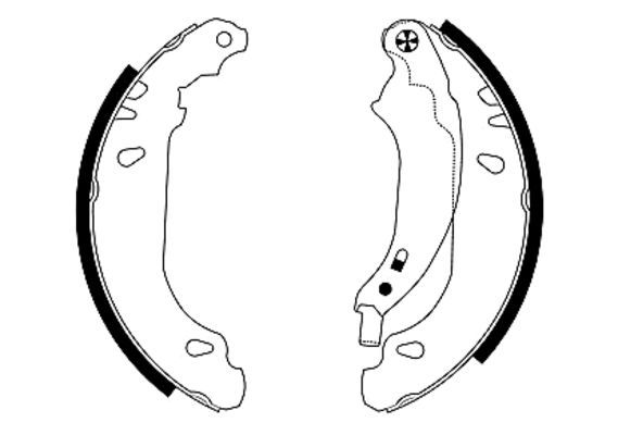 TEXTAR 91053700 Brake Shoe Set