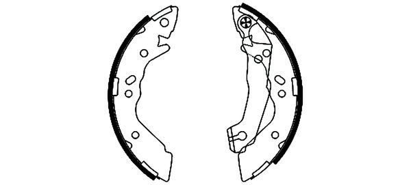 TEXTAR 91054100 Brake Shoe Set