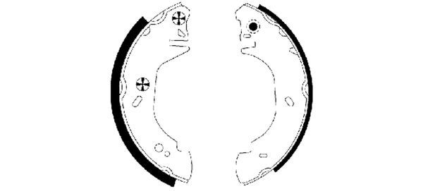 TEXTAR 91054500 Brake Shoe Set