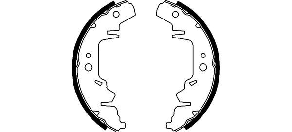 TEXTAR 91056000 Brake Shoe Set