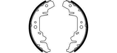 Brake Shoe Set TEXTAR 91056000