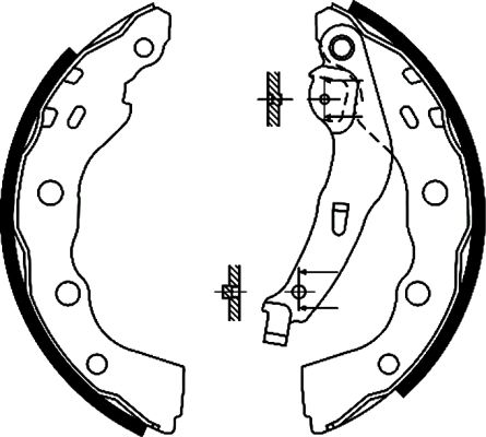 TEXTAR 91056400 Brake Shoe Set