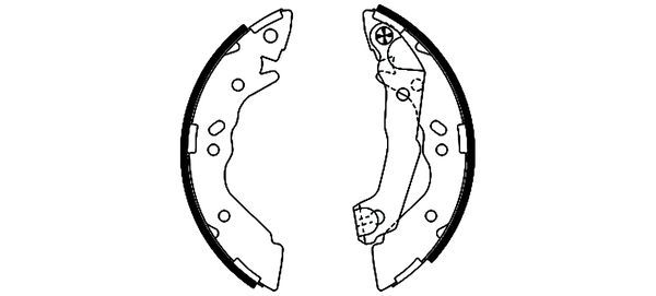 TEXTAR 91056800 Brake Shoe Set