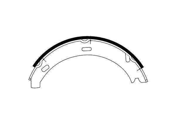 TEXTAR 91057200 Brake Shoe Set, parking brake