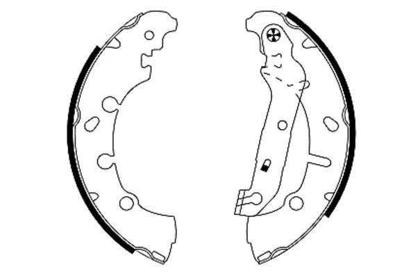 TEXTAR 91057300 Brake Shoe Set