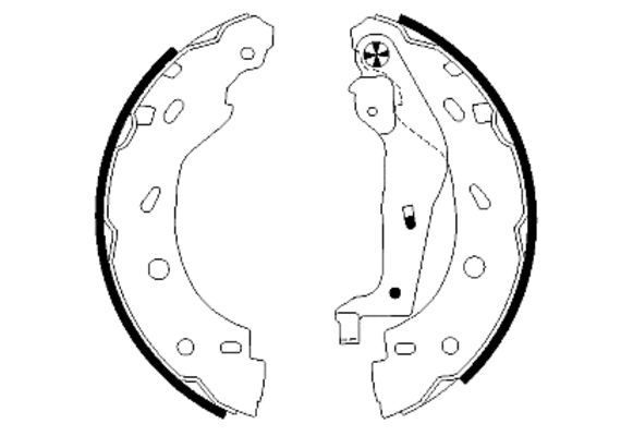 TEXTAR 91057400 Brake Shoe Set