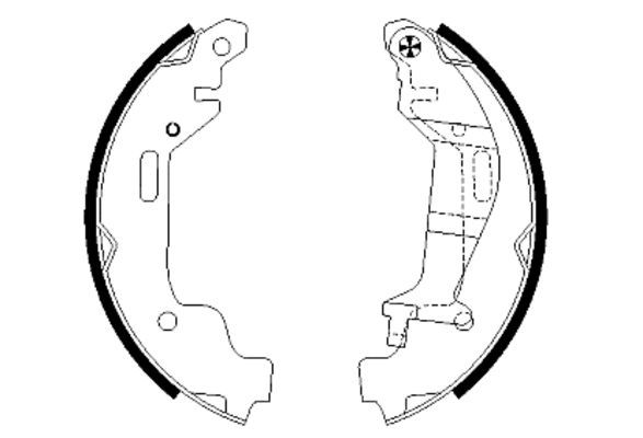 TEXTAR 91058000 Brake Shoe Set