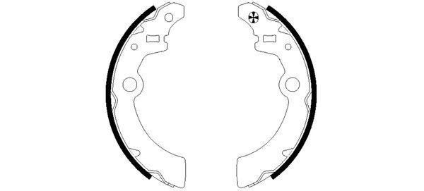 TEXTAR 91058500 Brake Shoe Set