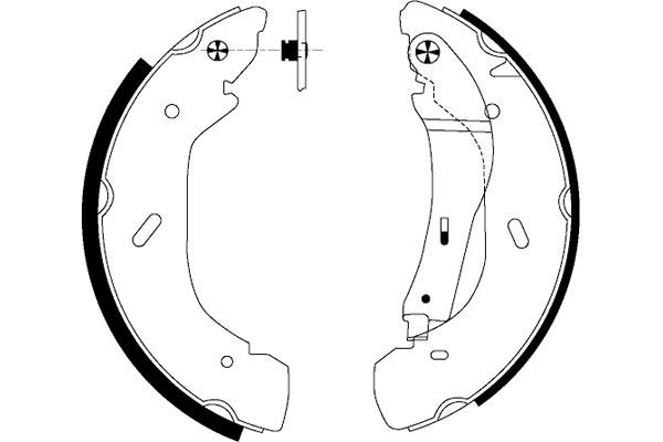 TEXTAR 91058600 Brake Shoe Set