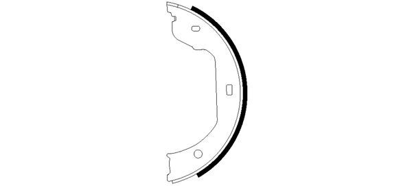 TEXTAR 91058700 Brake Shoe Set, parking brake